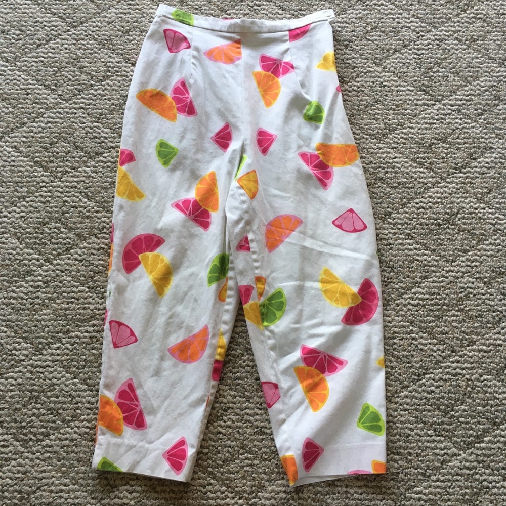 Briggs Multicolor Citrus Fruits Capris